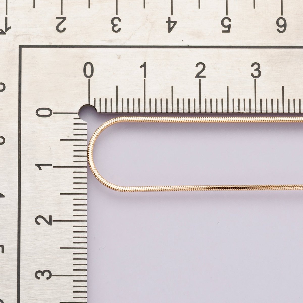 18K Gold Filled 1mm Snake Cocoon Chain 20 Inch Necklace | WA - 04038 - DLUXCA