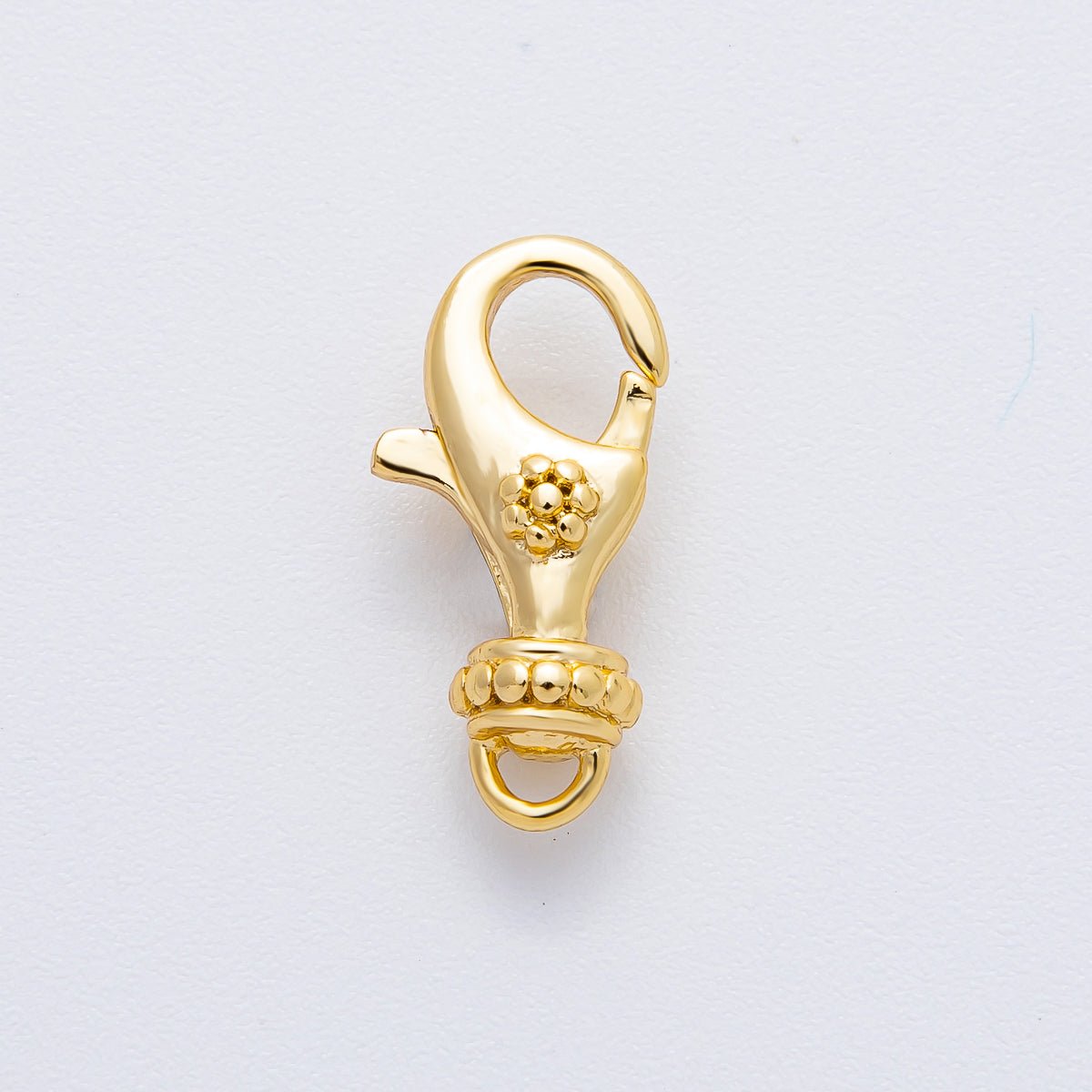 18K Gold Filled 20mm Dainty Flower Lobster Clasp Charm Finding | Z1373 - DLUXCA