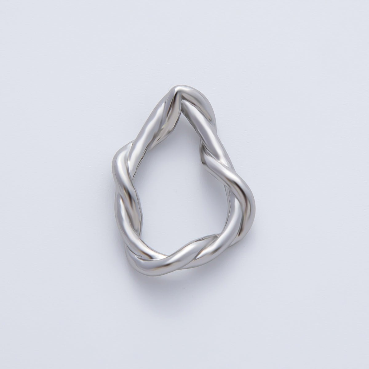 18K Gold Filled 20mm Geometric Irregular Knot Finding in Gold & Silver | Z1456 - DLUXCA