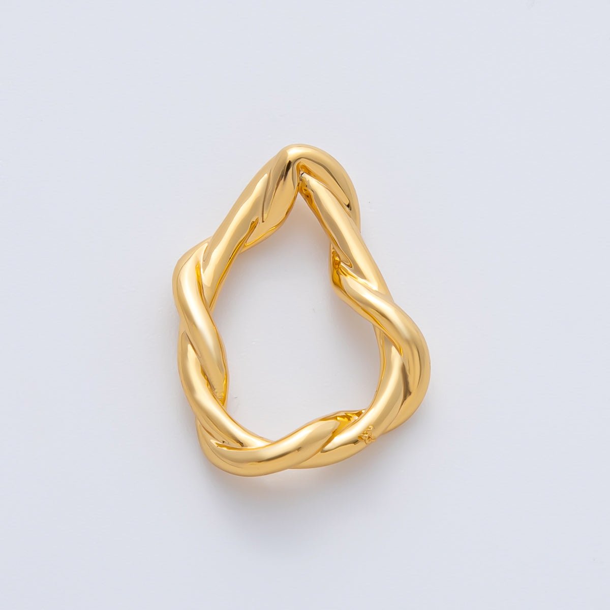 18K Gold Filled 20mm Geometric Irregular Knot Finding in Gold & Silver | Z1456 - DLUXCA