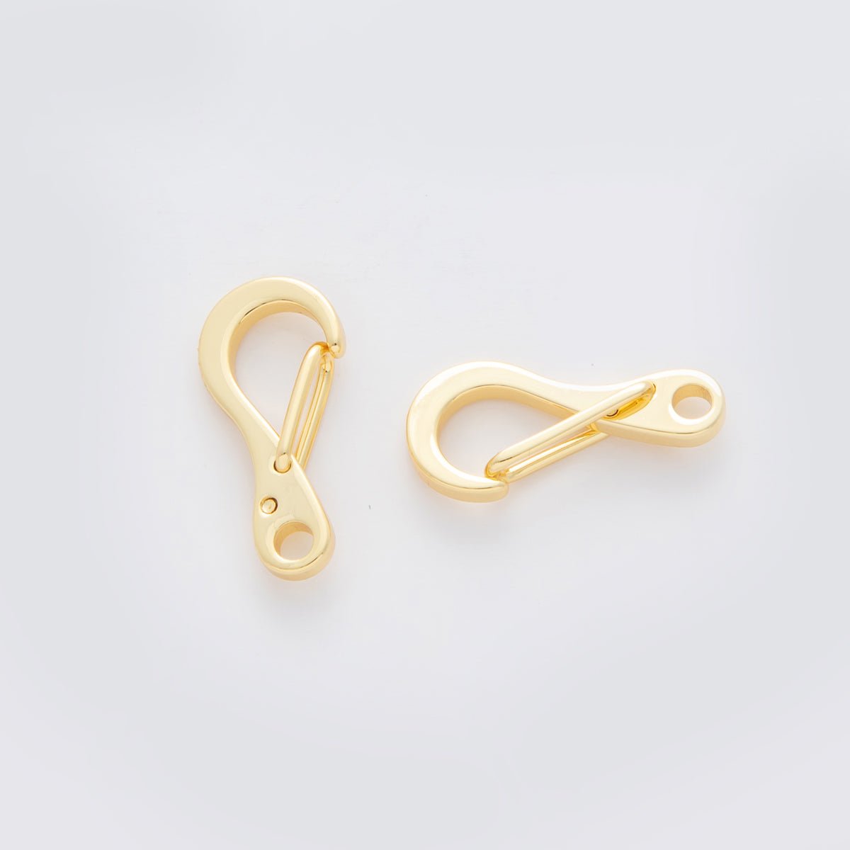 18K Gold Filled 21mm Curved Snap Lock Buckle Finding | Z1166 - DLUXCA