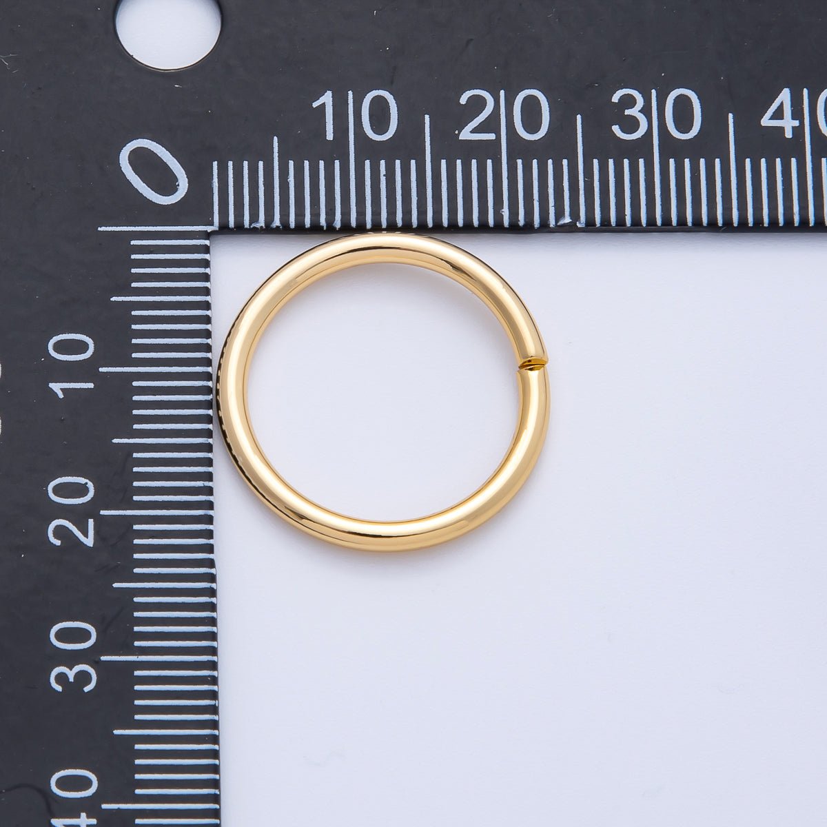 18K Gold Filled 22mm, 23mm, 24mm Open Round Jump Ring Finding | Z1606 - Z1608 - DLUXCA