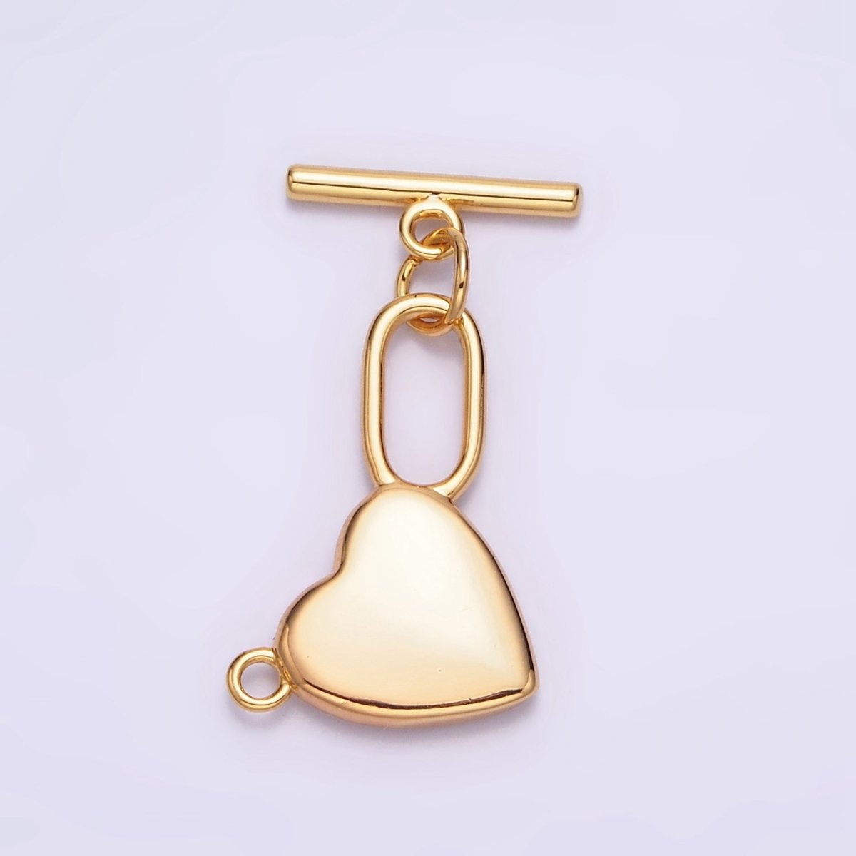 18K Gold Filled 25.5mm Heart Toggle Clasps Closure Findings Ot Clasp | Z-459 - DLUXCA