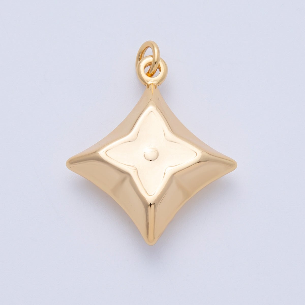 18K Gold Filled 29.5mm Flower Star Chubby Multidimensional Charm | Charms - 00331 - DLUXCA