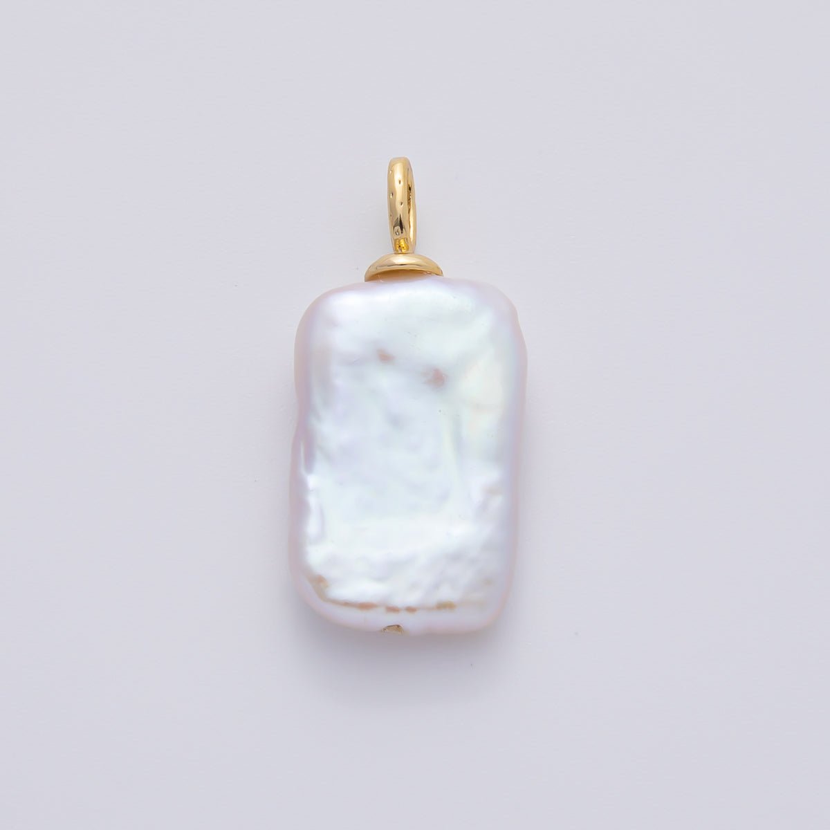 18K Gold Filled 29mm Freshwater Pearl Baroque Natural Form Drop Charm | AF635 - DLUXCA