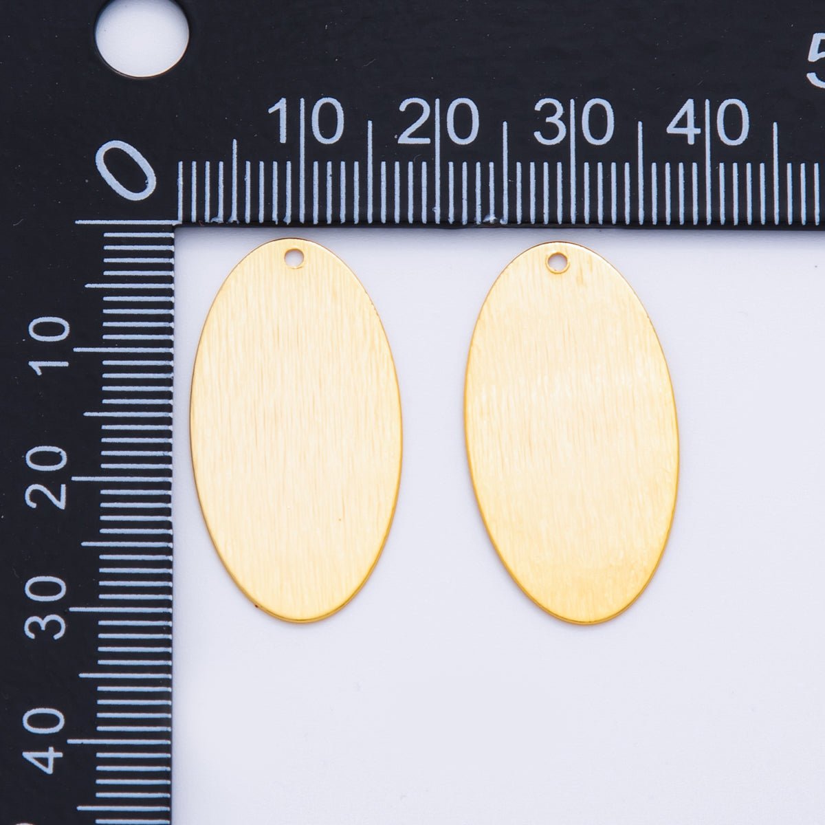 18K Gold Filled 30mm Lined Sphere Minimalist Thin Charm Finding | Z1193 - DLUXCA