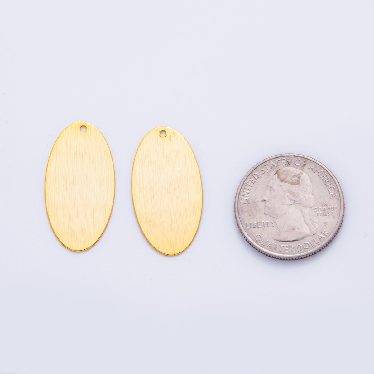 18K Gold Filled 30mm Lined Sphere Minimalist Thin Charm Finding | Z1193 - DLUXCA