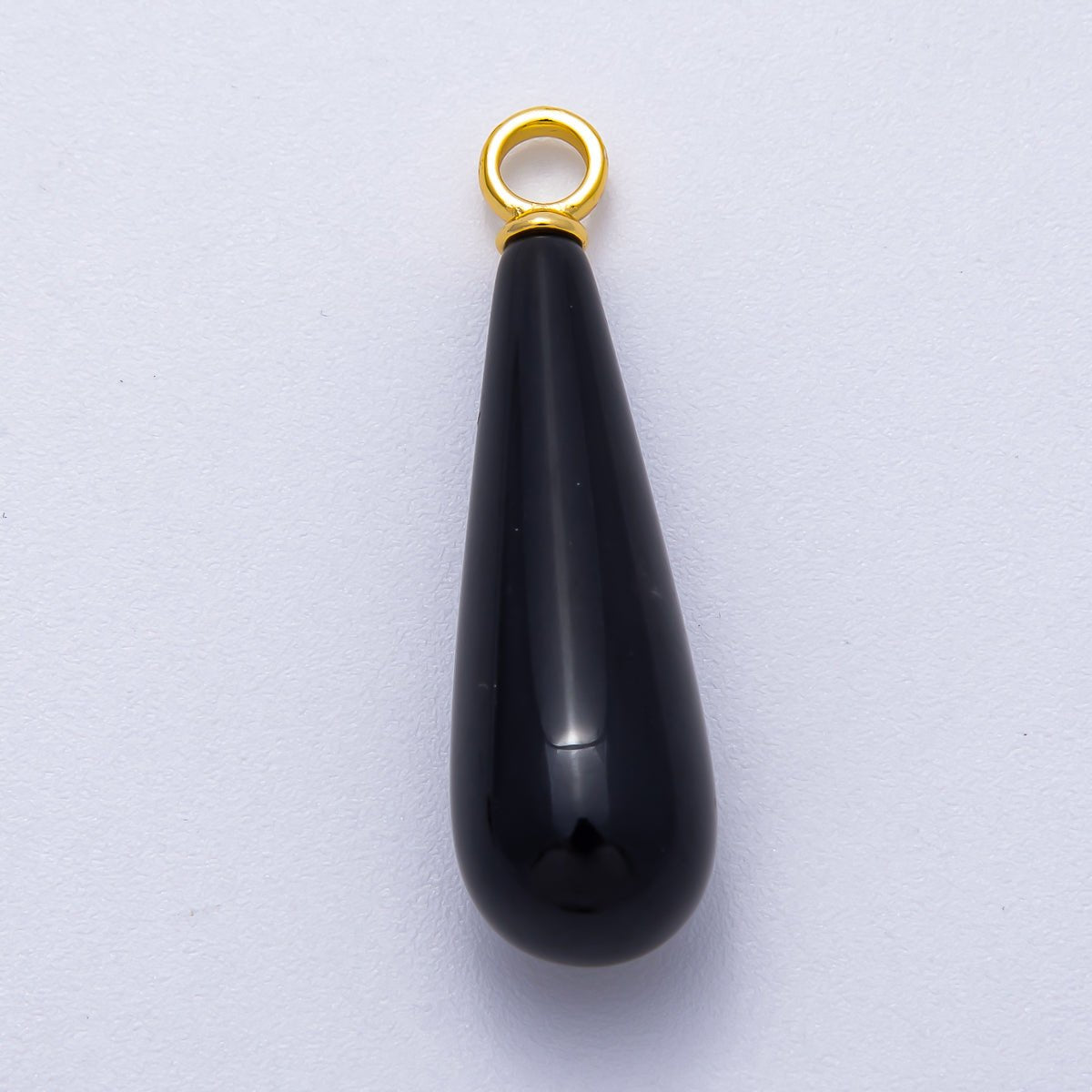 18K Gold Filled 37mm Multicolor Natural Gemstone Long Teardrop Pendant | Charms - 00522 ~ Charms - 00529 - DLUXCA