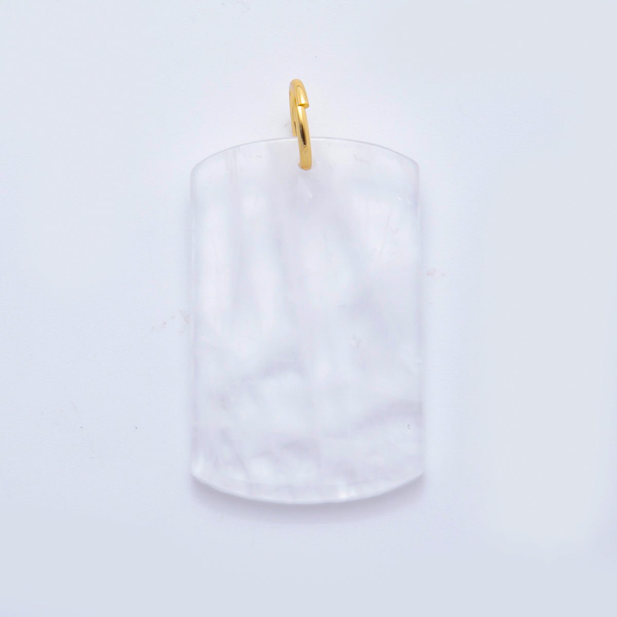 18K Gold Filled 46mm Natural Gemstone Military Tag Charm in Lapis, Obsidian, & Aventurine | AH - 932 - AH - 936 - DLUXCA