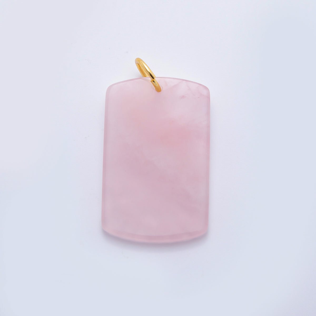 18K Gold Filled 46mm Natural Gemstone Military Tag Charm in Lapis, Obsidian, & Aventurine | AH - 932 - AH - 936 - DLUXCA