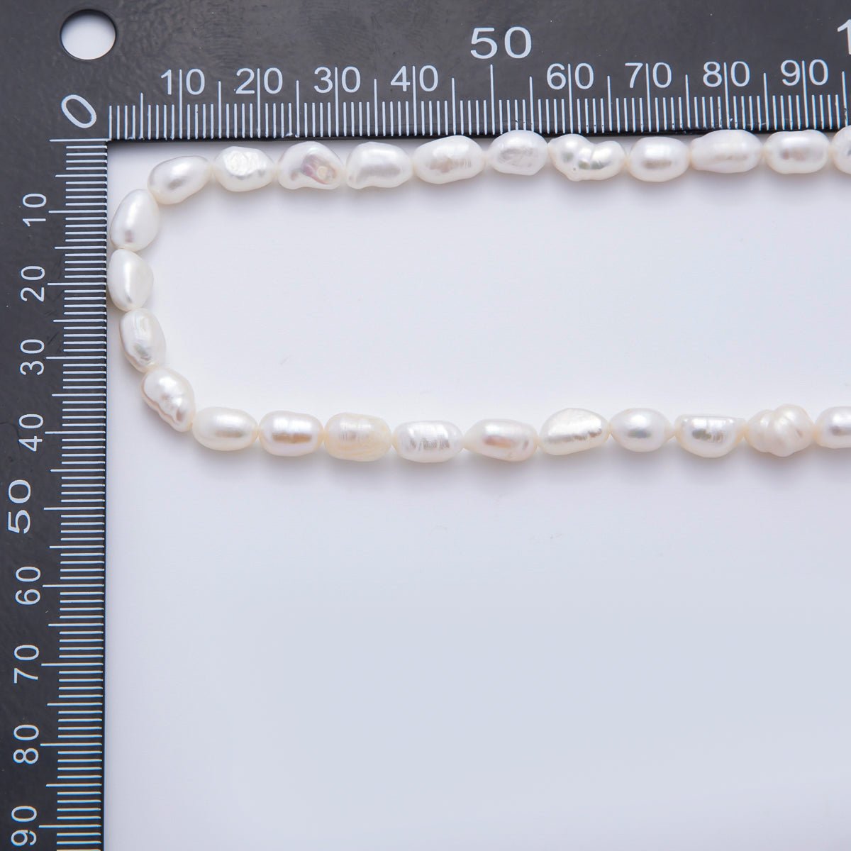 18K Gold Filled 5.9mm Freshwater Pearl Necklace 17.1 Inches + Extender | WA - A3472 - DLUXCA