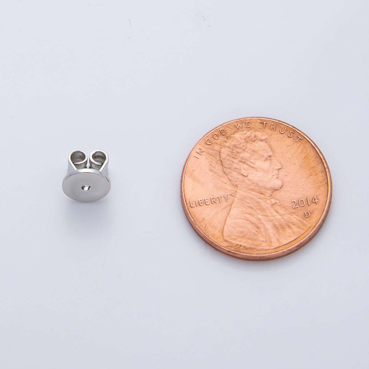 18K Gold Filled 6mm Dainty Minimalist Earring Backing Stopper Finding in Gold & Silver | Z1390 - DLUXCA