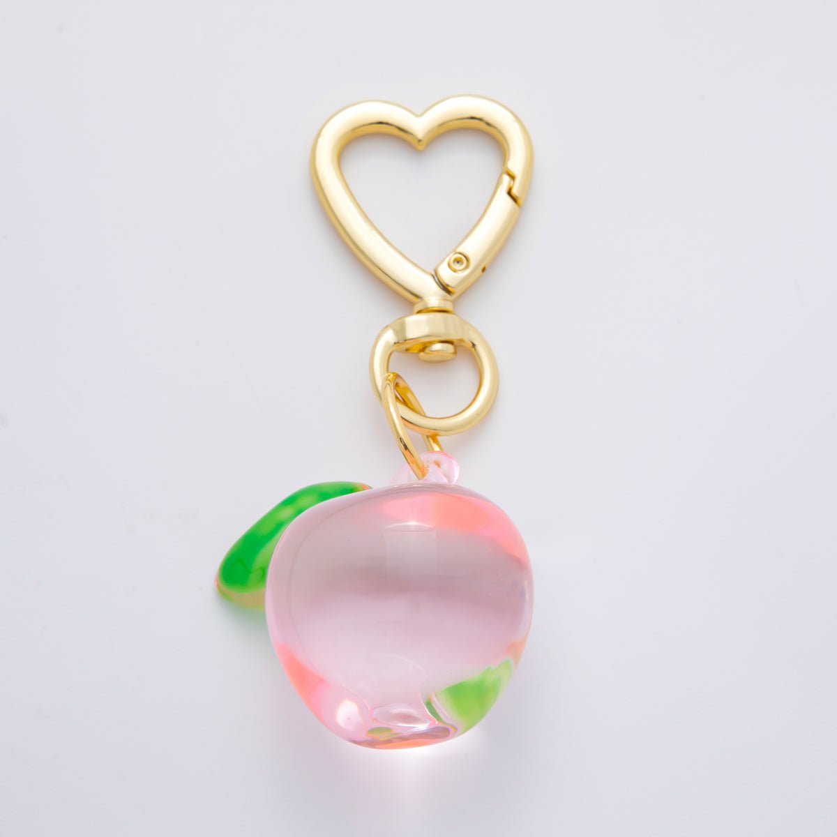 18K Gold Filled 85.5mm Glass Art Enamel Fresh Berry Cherry Fruit Charm in Yellow, Pink, & Blue | WB - 00121 - WB - 00124 - DLUXCA