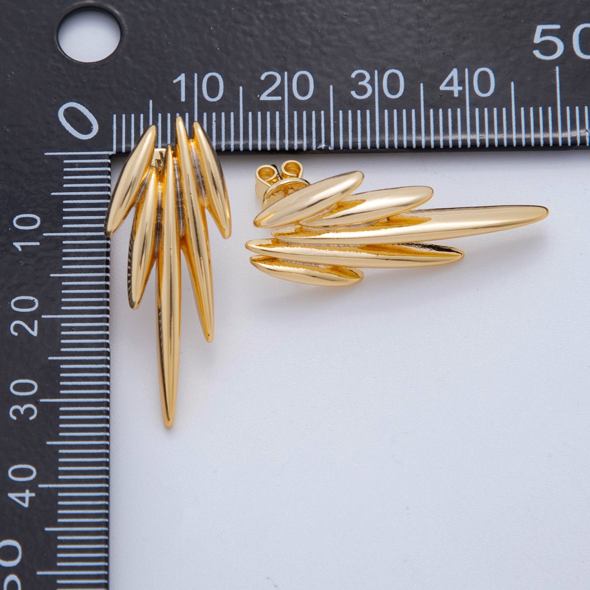 18K Gold Filled Angel Wings Dainty Stud Earrings | AI - 408 - DLUXCA