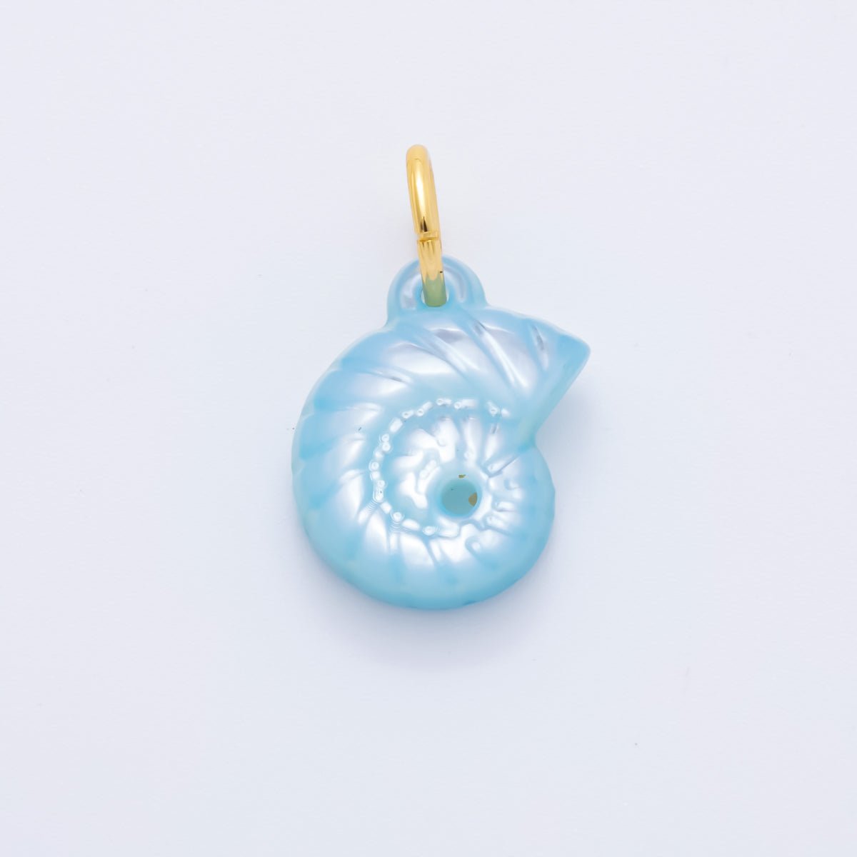 18K Gold Filled Blue, White, Pink, Purple Clam Seashell Charm | AH - 825 AH - 826 - DLUXCA