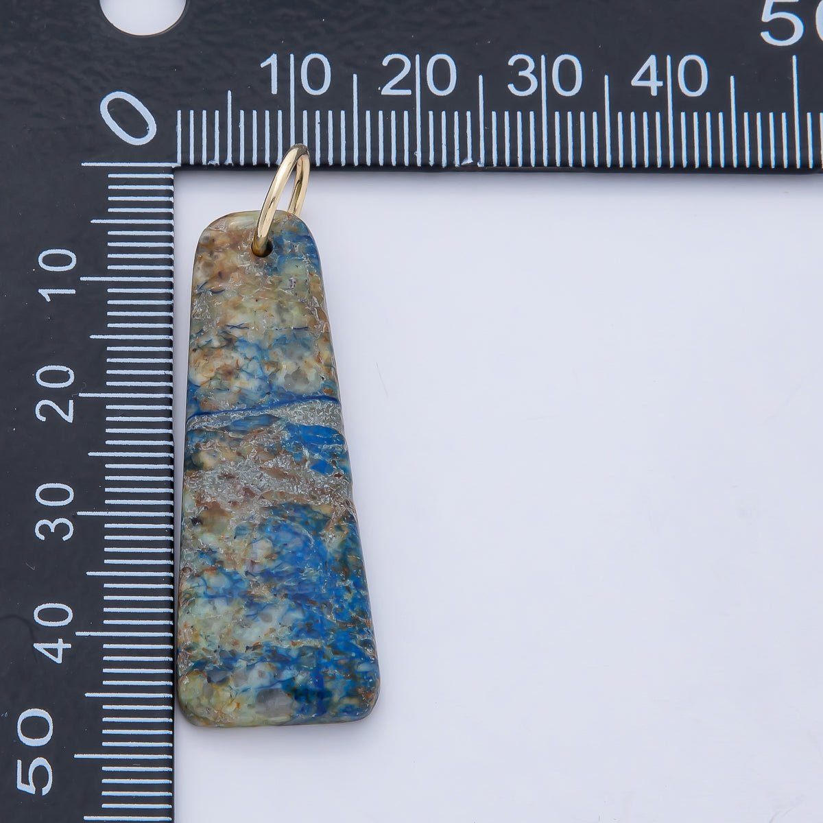 18K Gold Filled Boho Gemstone Bar Pendant – Turquoise & Multicolor Stone Charms| AF1495 - DLUXCA