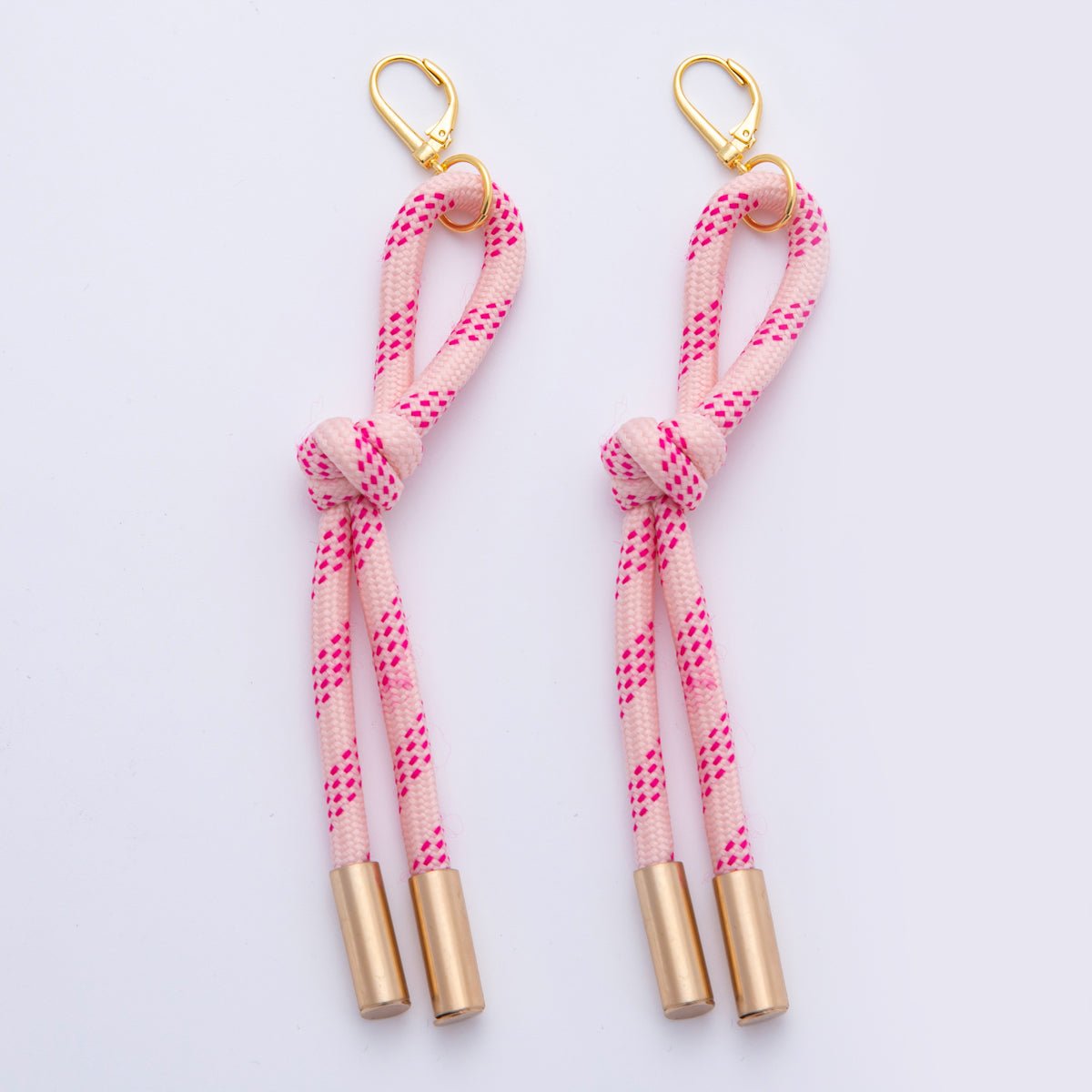18K Gold Filled Colorful Summer Tied Cord Drop Dangle Lever - Back Earrings | AJ - 158 - AJ - 167 - DLUXCA