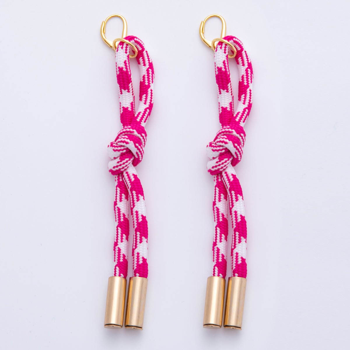 18K Gold Filled Colorful Summer Tied Cord Drop Dangle Lever - Back Earrings | AJ - 158 - AJ - 167 - DLUXCA