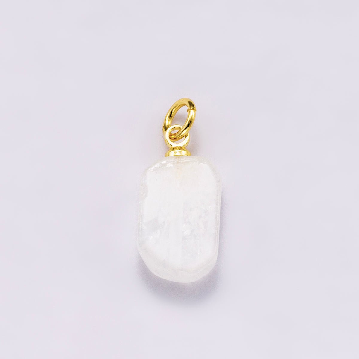 18K Gold Filled Gemstone Rectangular Chip Mini Charm | AF412 - AF418 - DLUXCA