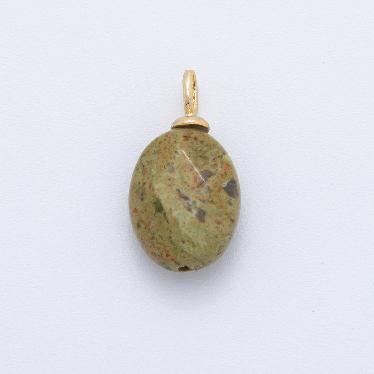 18K Gold Filled Multifaceted Gemstone Drop Pendant | AF80 - DLUXCA