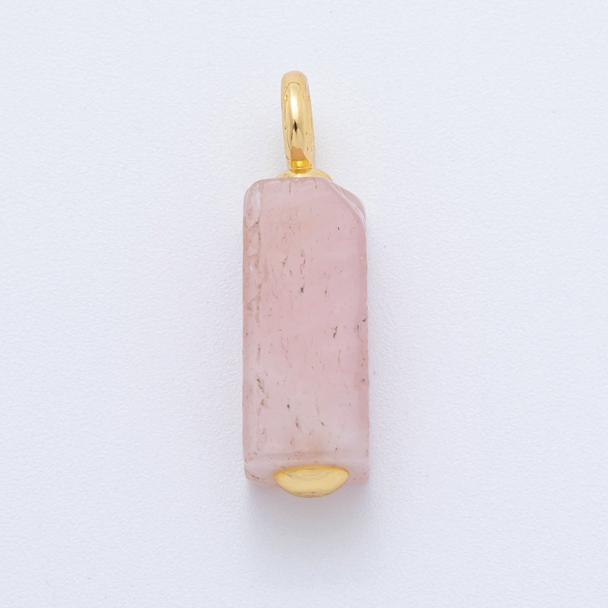 18K Gold Filled Natural Gemstone Rectangle Charm | AF787 - AF790 - DLUXCA