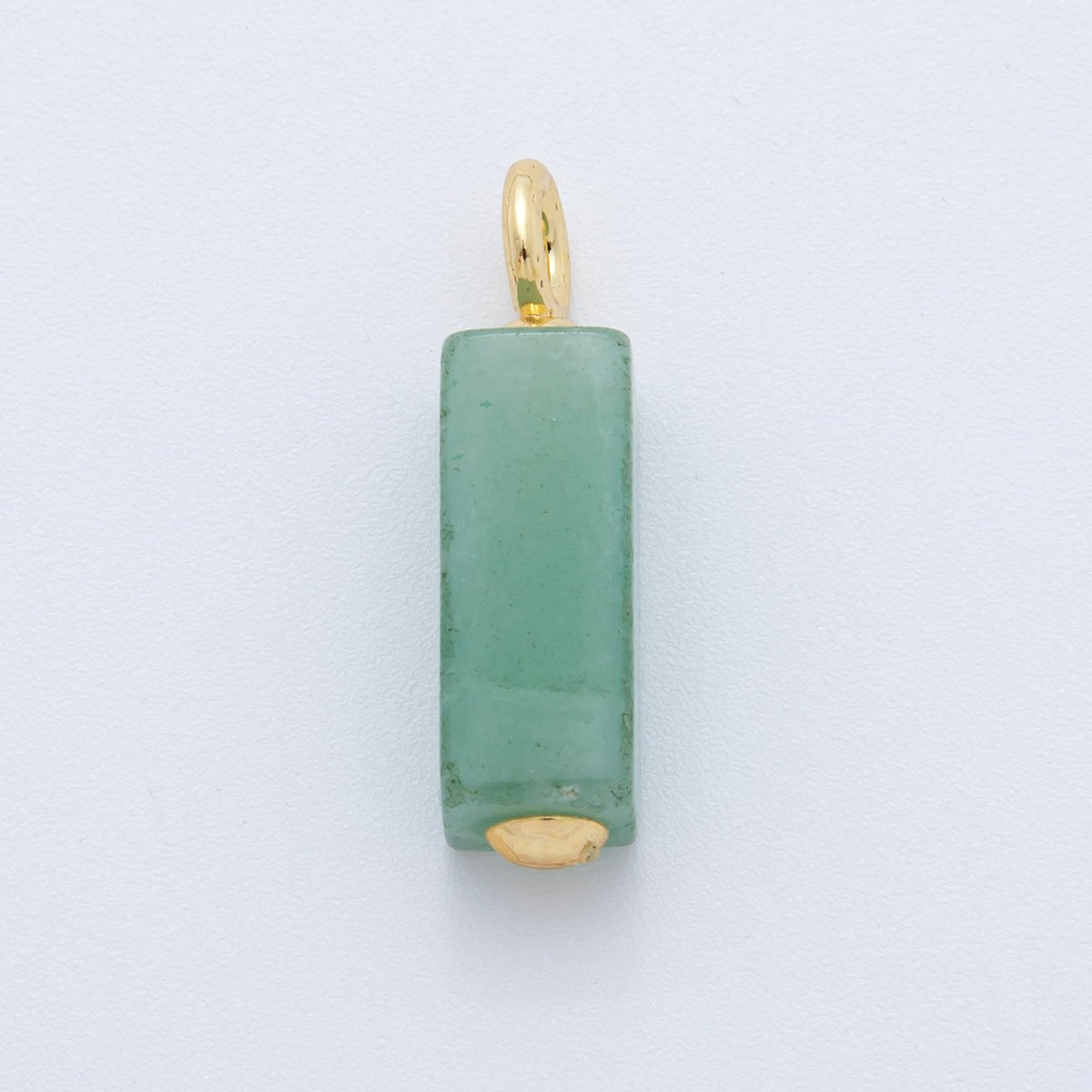 18K Gold Filled Natural Gemstone Rectangle Charm | AF787 - AF790 - DLUXCA