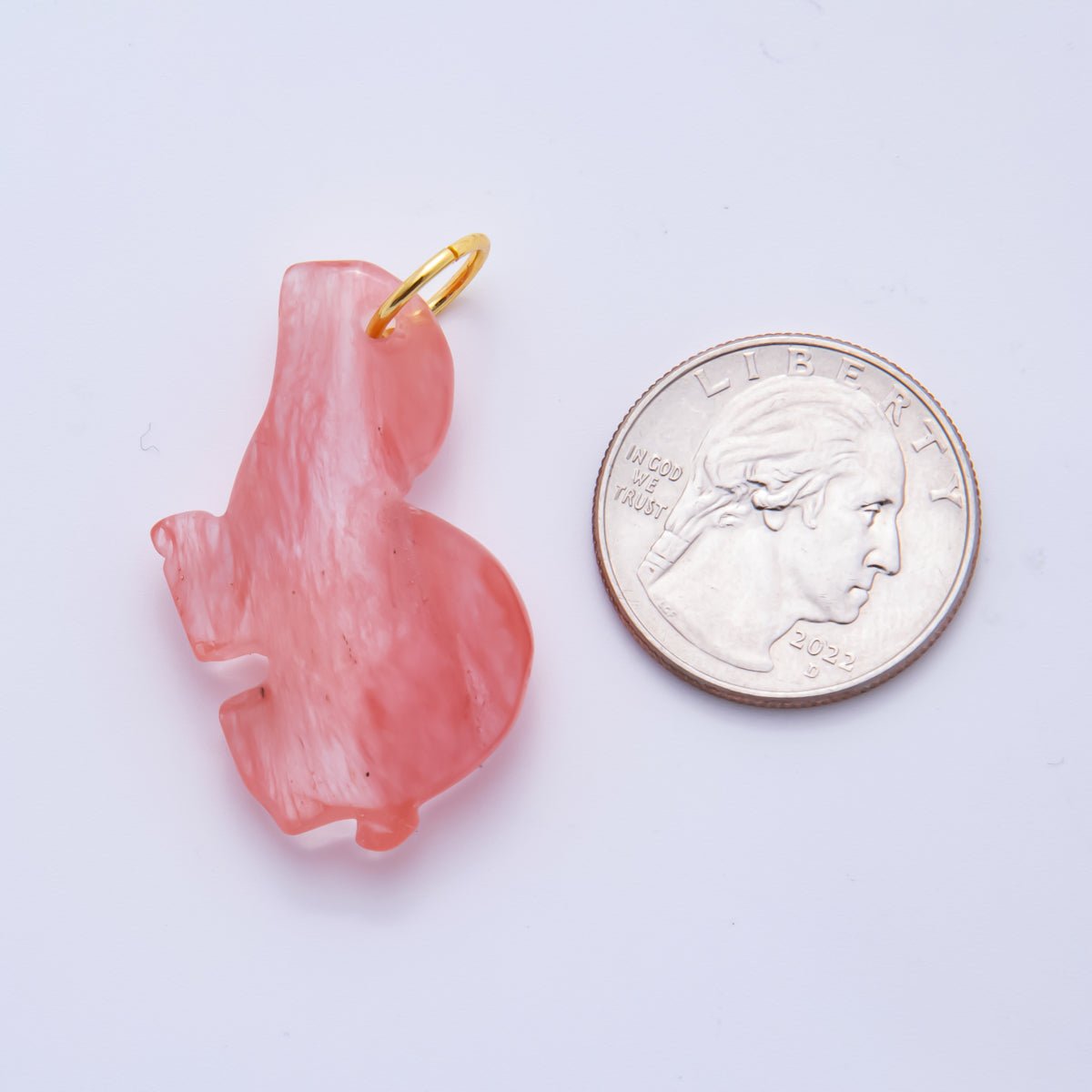 18K Gold Filled Natural Gemstone Turtle Sea Animal Charm | AH840 AH841 - DLUXCA