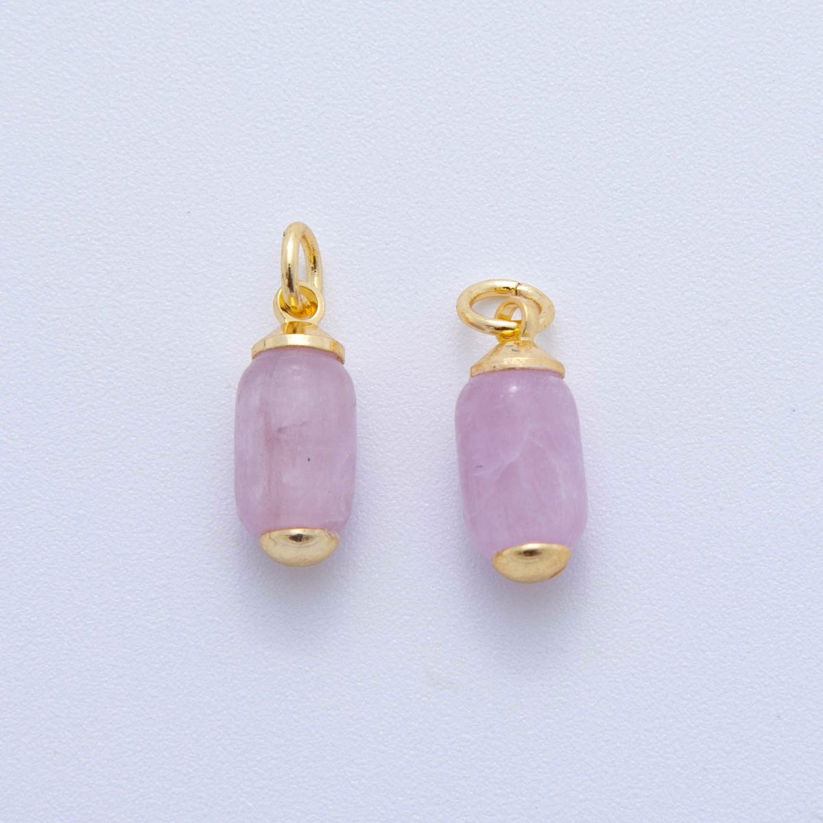 18K Gold Filled Oblong Gemstone Mini Charm | AF394 - AF402 - DLUXCA