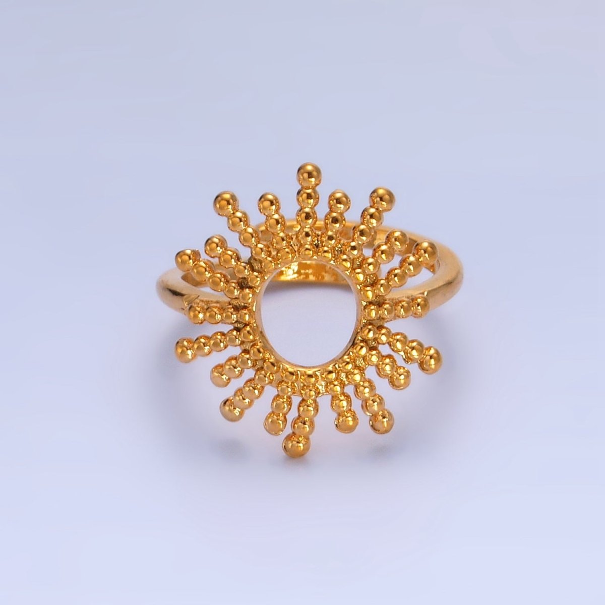18K Gold Filled Open Celestial Bubble Ring | Rings-00273 - DLUXCA