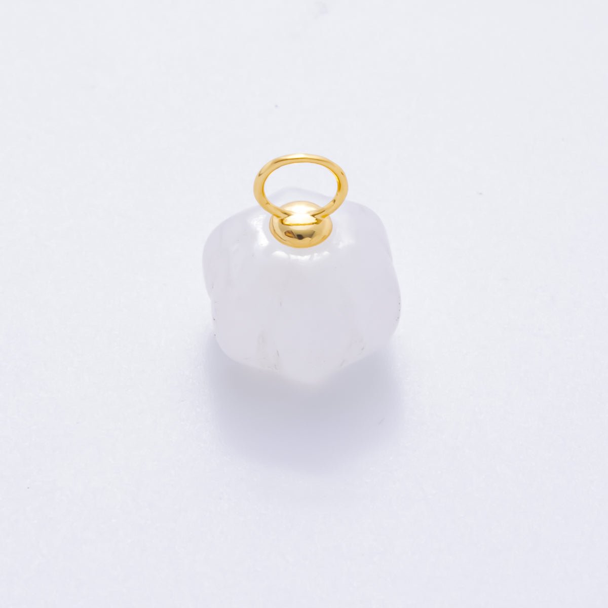 18K Gold Filled Pumpkin Quartz, Ruffle, Carnelian Gemstone Charm | AH - 836 - AH - 838 - DLUXCA