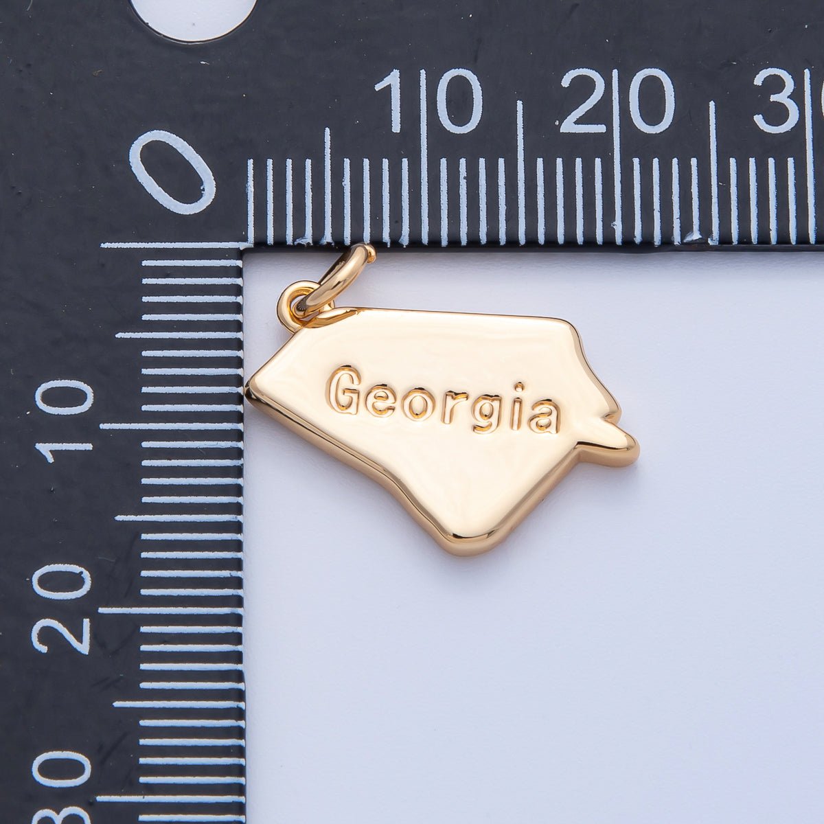 18K Gold Filled United States of America State Map Charm in Gold & Silver | AK064 - AK113 - DLUXCA