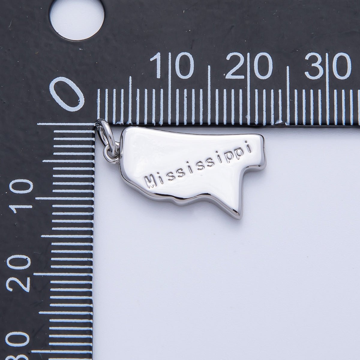 18K Gold Filled United States of America State Map Charm in Gold & Silver | AK064 - AK113 - DLUXCA