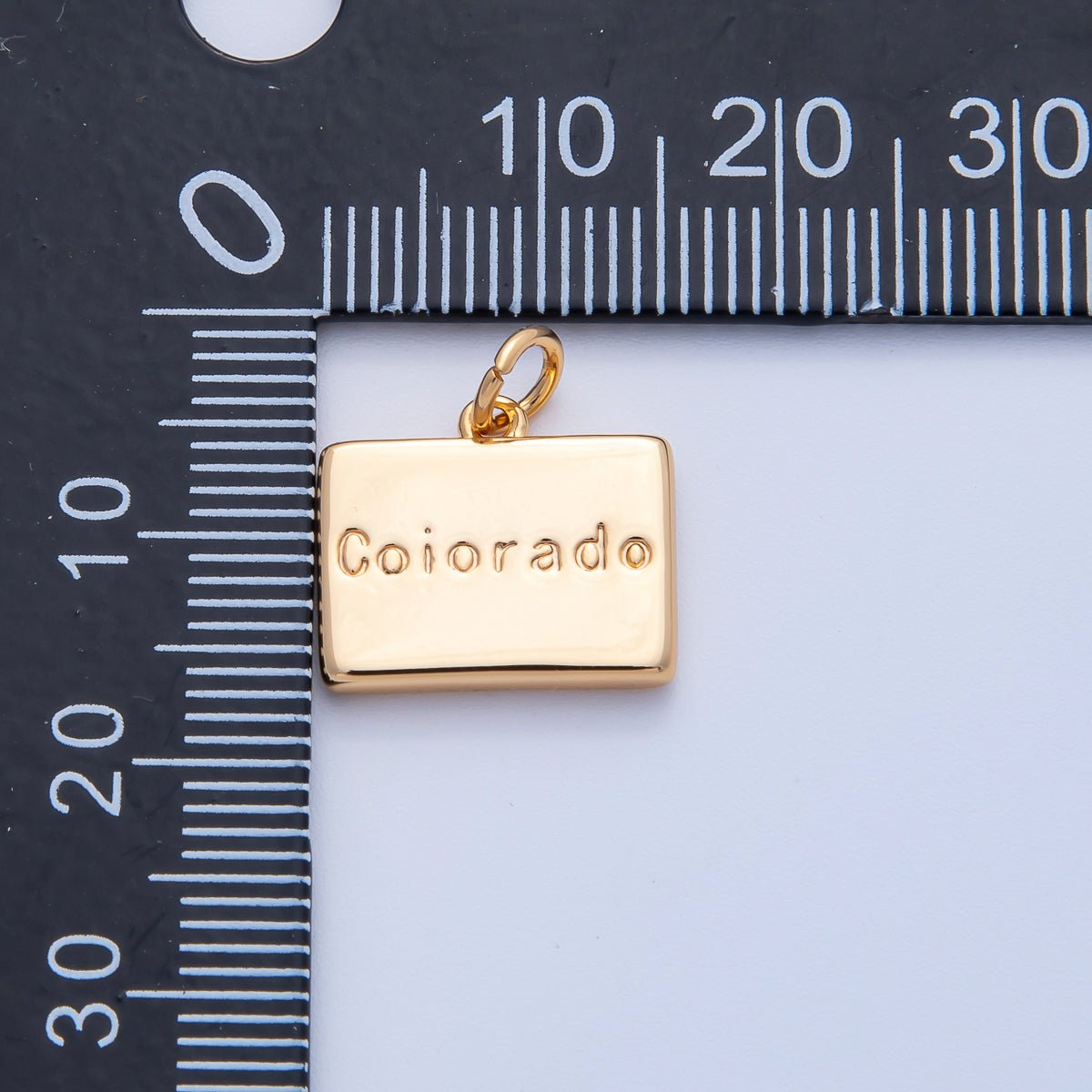 18K Gold Filled United States of America State Map Charm in Gold & Silver | AK064 - AK113 - DLUXCA