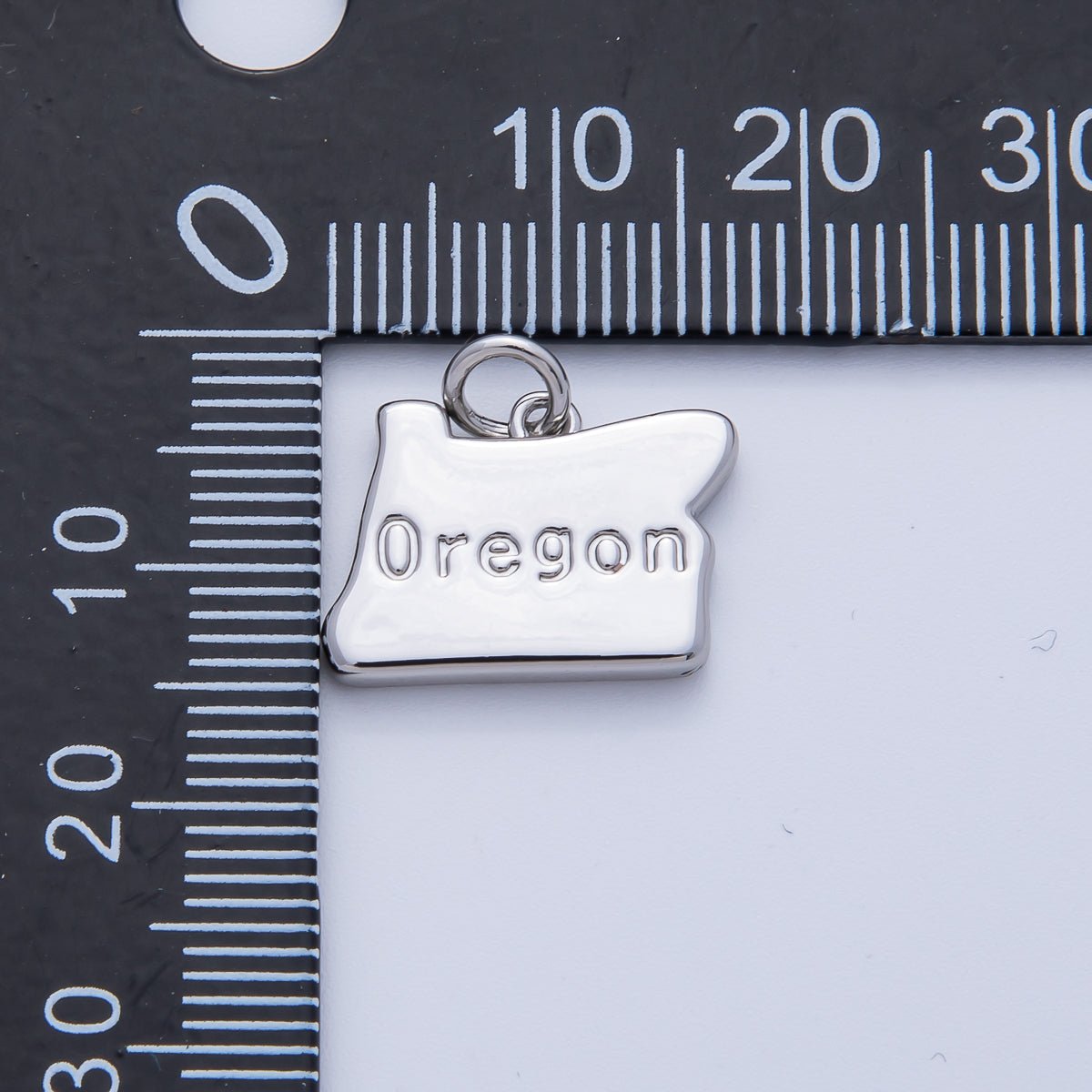 18K Gold Filled United States of America State Map Charm in Gold & Silver | AK064 - AK113 - DLUXCA