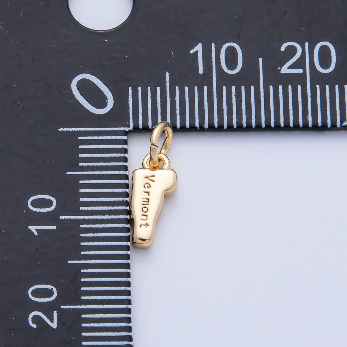 18K Gold Filled United States of America State Map Charm in Gold & Silver | AK064 - AK113 - DLUXCA