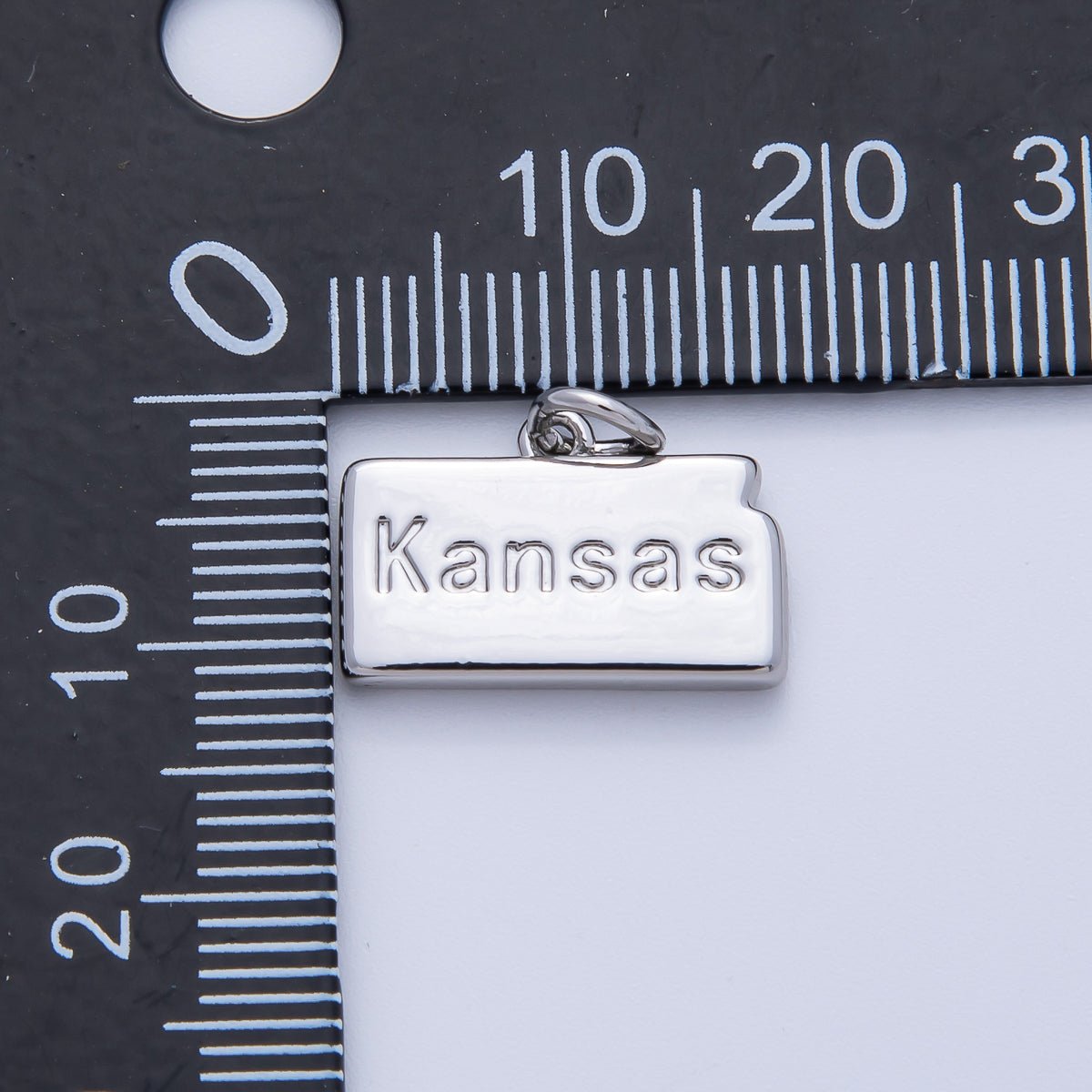 18K Gold Filled United States of America State Map Charm in Gold & Silver | AK064 - AK113 - DLUXCA