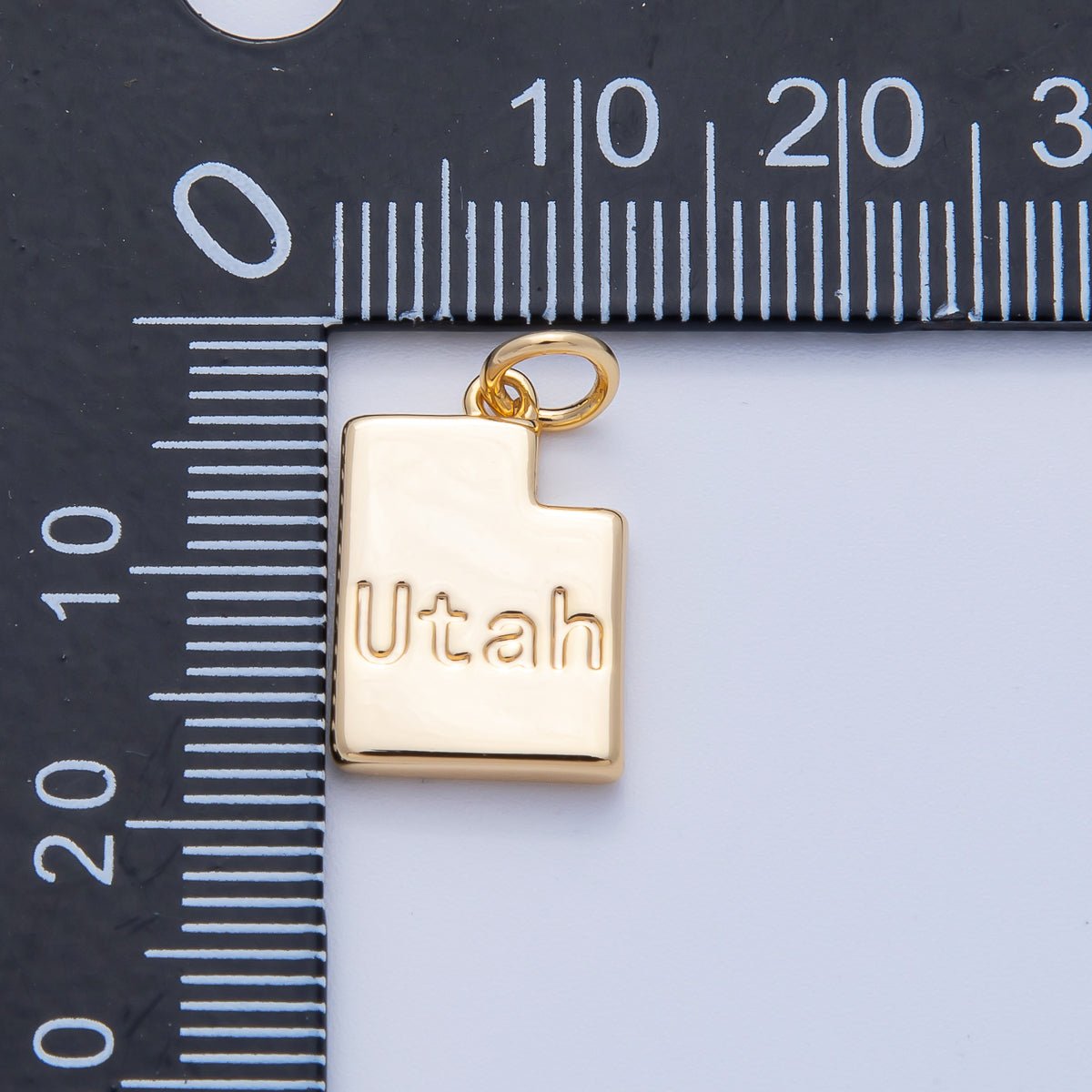 18K Gold Filled United States of America State Map Charm in Gold & Silver | AK064 - AK113 - DLUXCA