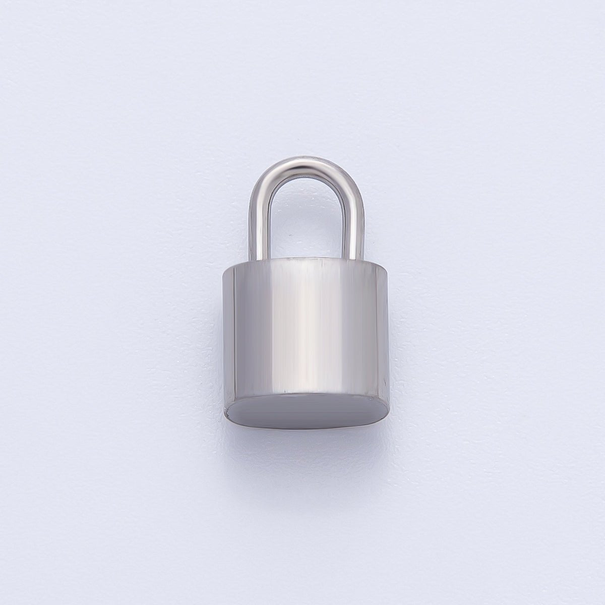 18K Gold Plated 13mm Thick Tube Padlock Finding in Gold & Silver | Z1437 - DLUXCA
