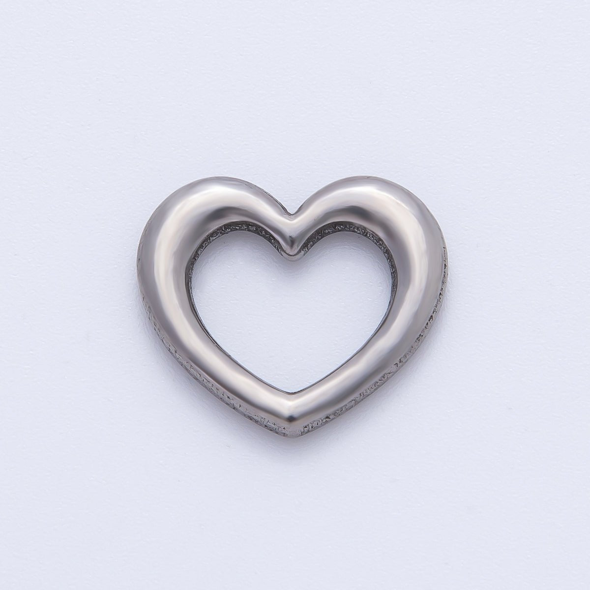 18K Gold Plated 16mm Dainty Heart Lovely Finding in Gold & Silver | Z1432 - DLUXCA