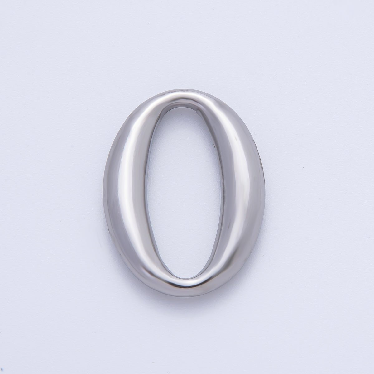 18K Gold Plated 32mm Oblong Oval Finding in Gold & Silver | Z1438 - DLUXCA