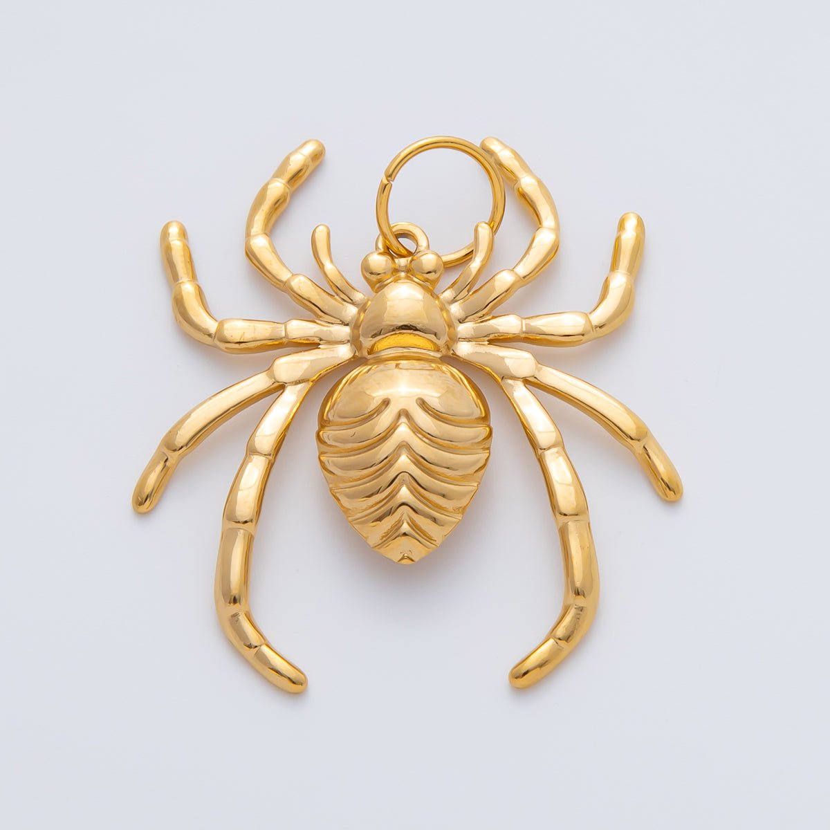 18K Gold Plated 44mm 8 - Legged Spider Arachnida Charm | AF1419 - DLUXCA