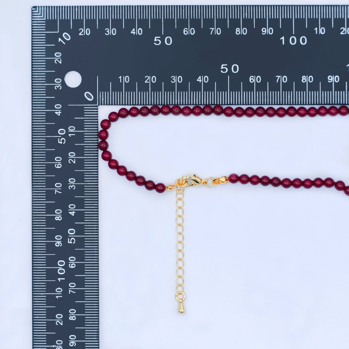 24K Gold Filled 10mm, 8mm, 6mm, 4mm, 3mm Carnelian Gemstone 17 Inch Necklace | WA - 2770 ~ WA - 2774 - DLUXCA