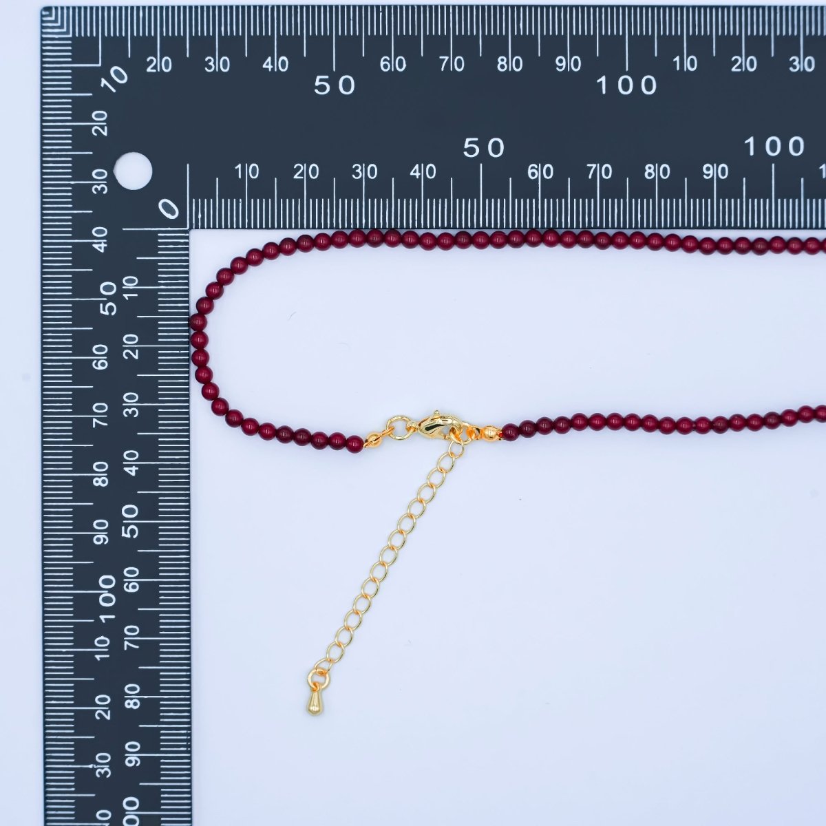 24K Gold Filled 10mm, 8mm, 6mm, 4mm, 3mm Carnelian Gemstone 17 Inch Necklace | WA - 2770 ~ WA - 2774 - DLUXCA