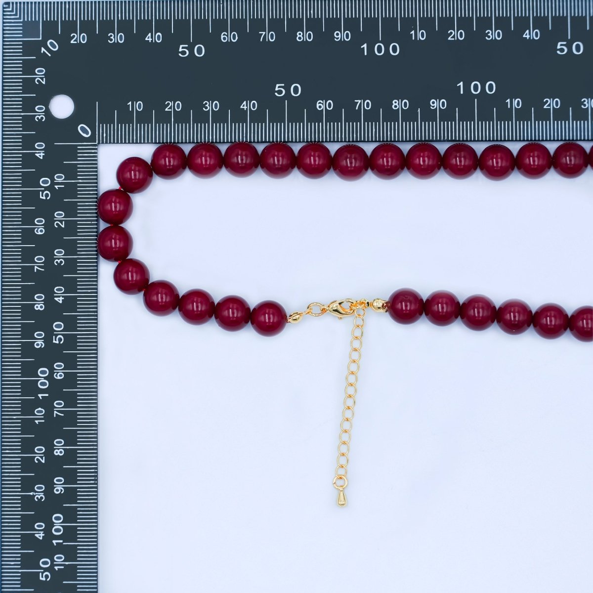 24K Gold Filled 10mm, 8mm, 6mm, 4mm, 3mm Carnelian Gemstone 17 Inch Necklace | WA - 2770 ~ WA - 2774 - DLUXCA