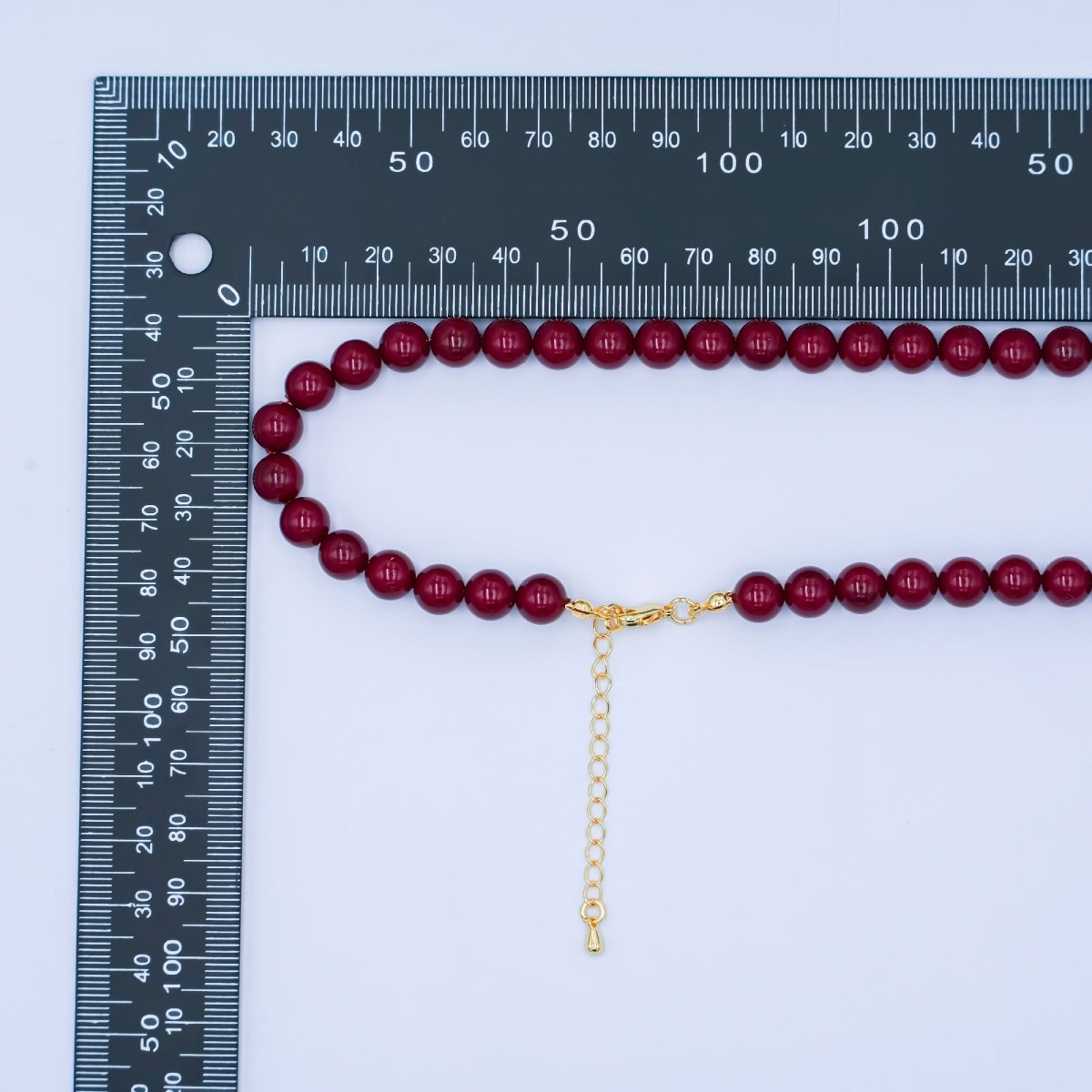 24K Gold Filled 10mm, 8mm, 6mm, 4mm, 3mm Carnelian Gemstone 17 Inch Necklace | WA - 2770 ~ WA - 2774 - DLUXCA