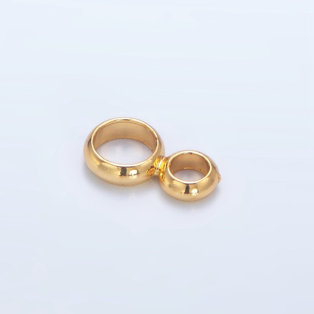 24K Gold Filled 10mm, 9mm Geometric Double Open Loop 8 Finding | Z1025 Z1026 - DLUXCA