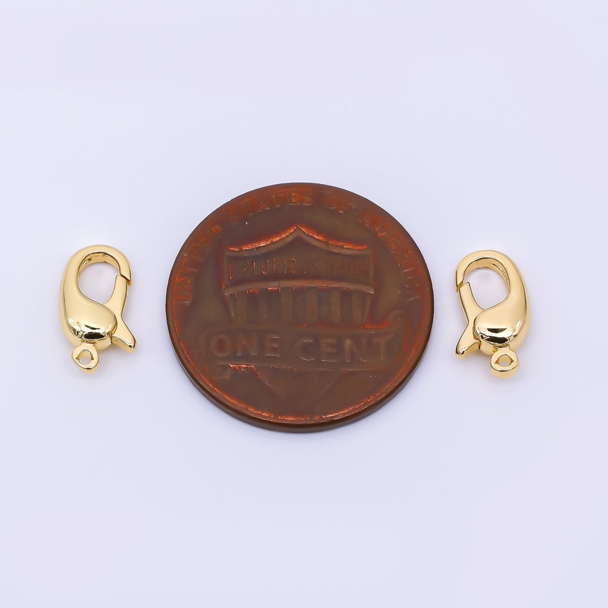 24K Gold Filled 10mm Classic Dainty Lobster Closure Finding | Z - 1306 - DLUXCA