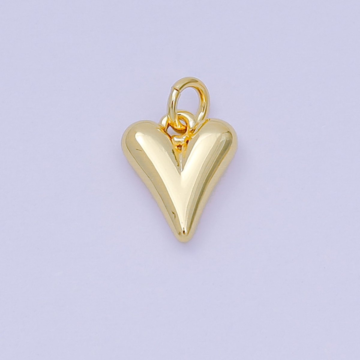 24K Gold Filled 10mm Sharp Love V - Shaped Charm | D - 271 - DLUXCA