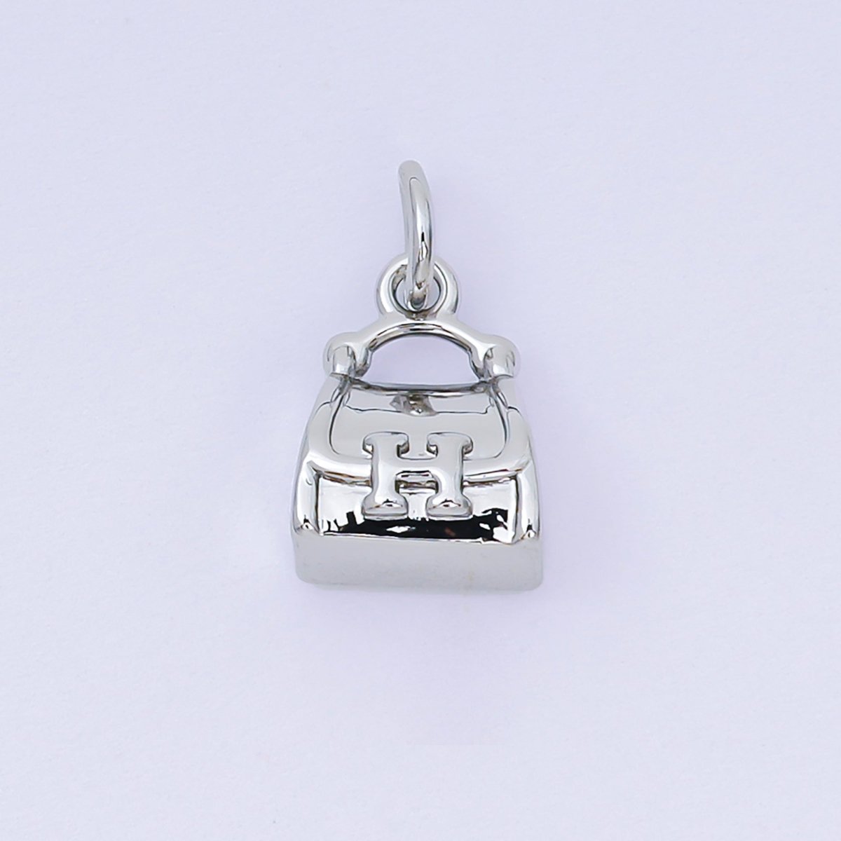 24K Gold Filled 11mm Casual Handbag Bag Purse Dainty Charm in Gold & Silver | AH - 612 - DLUXCA