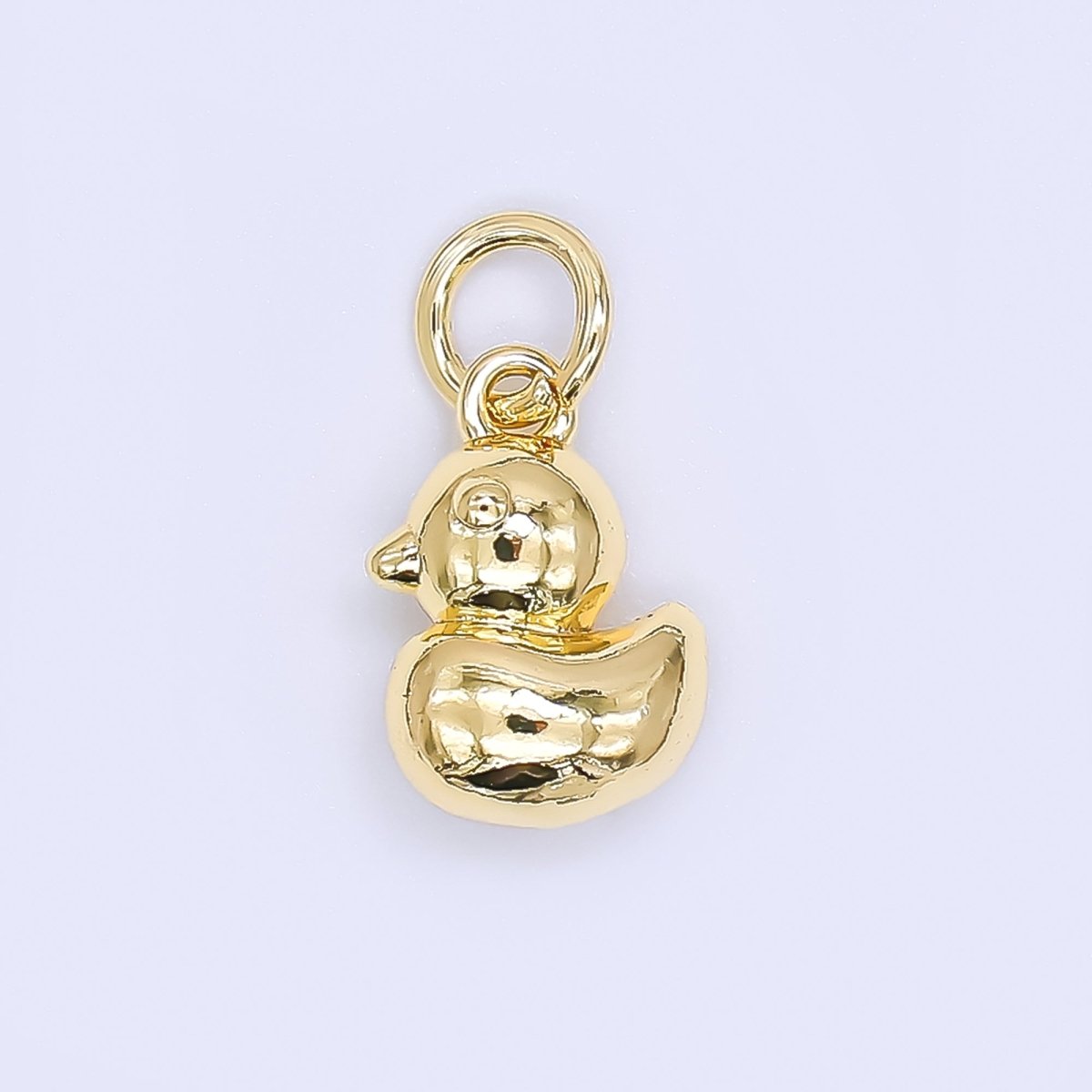 24K Gold Filled 11mm Sunny Baby Duck Animal Charm in Gold & Silver | AH - 579 - DLUXCA